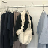 Canvas Hobos Lace Bow Crossbody Bag Recommended By Ins Bloggers