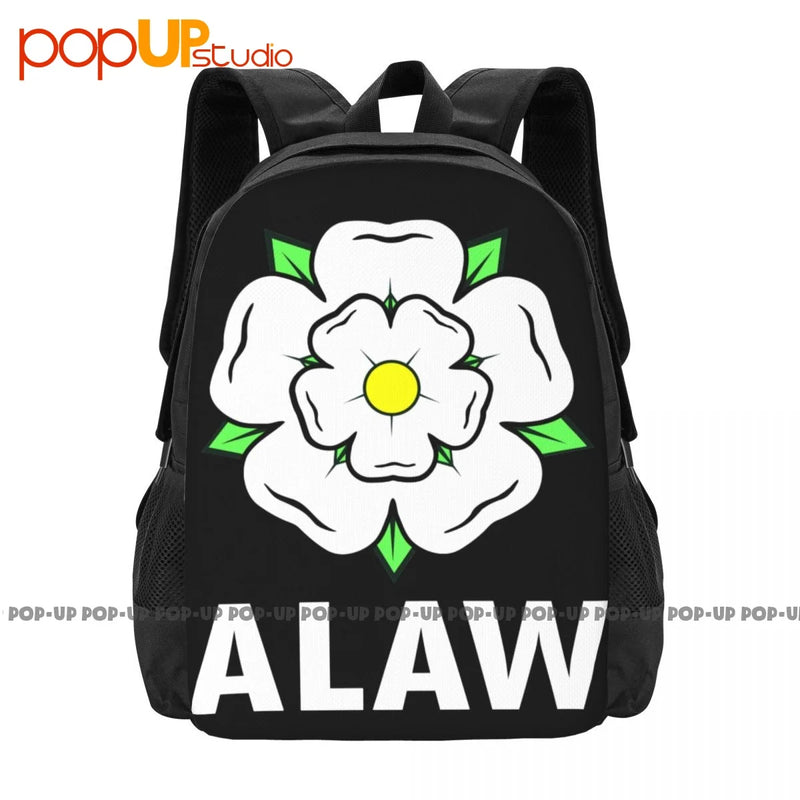 Alaw Leeds United Utd Yorkshire Rose Backpack Large Capacity