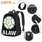 Alaw Leeds United Utd Yorkshire Rose Backpack Large Capacity