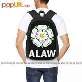 Alaw Leeds United Utd Yorkshire Rose Backpack Large Capacity
