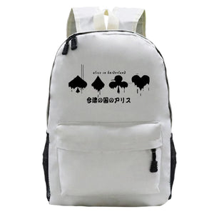 Alice In Borderland Anime SchoolBags Girls Boys Backpack