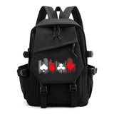 Alice In Borderland Backpacks Cartoon Poker Teenage Storage Bags