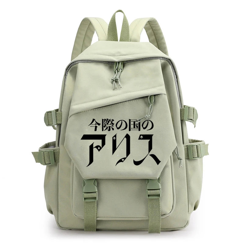 Alice In Borderland Backpack Harajuku Survival Game Bag High-capacity Notebook