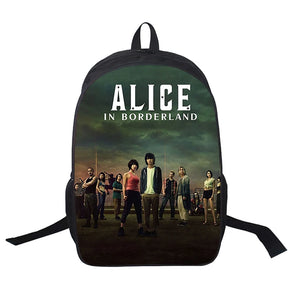Alice In Borderland USB Backpacks Men Women Travel Laptop Shoulder Bags