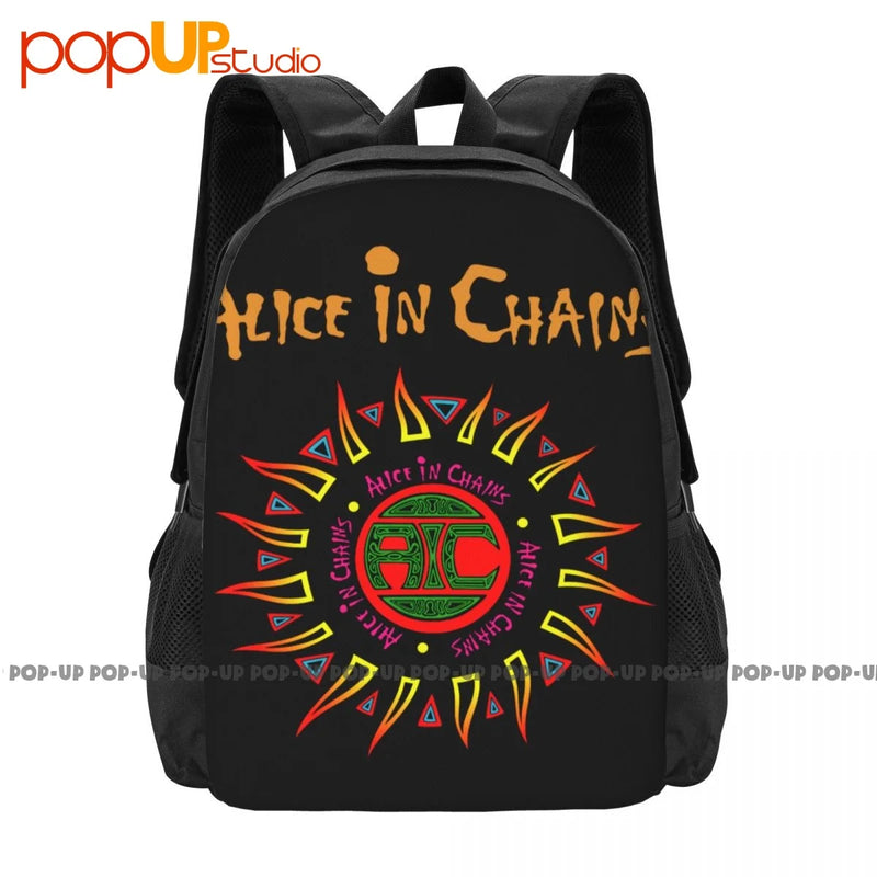 Alice In Chains Backpack Large Capacity Vintage Creative Personalised Multi-func