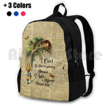 Alice In Vintage Dictionary Art Outdoor Hiking Backpack Waterproof