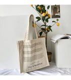 Alice Printed Large Capacity Women Tote Bag Canvas Travel Handbag