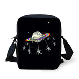Alien Rainbow Space Prints Handbags Gift Crossbody Bags ET Mini Messenger