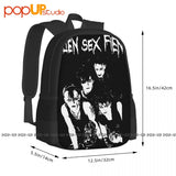 Alien Sex Fiend Band Photo Backpack Large Capacity Beach Bag