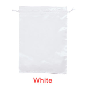 Alileader Silk Satin Drawstring Bag for Packaging Wig/Makeup/Eyelash