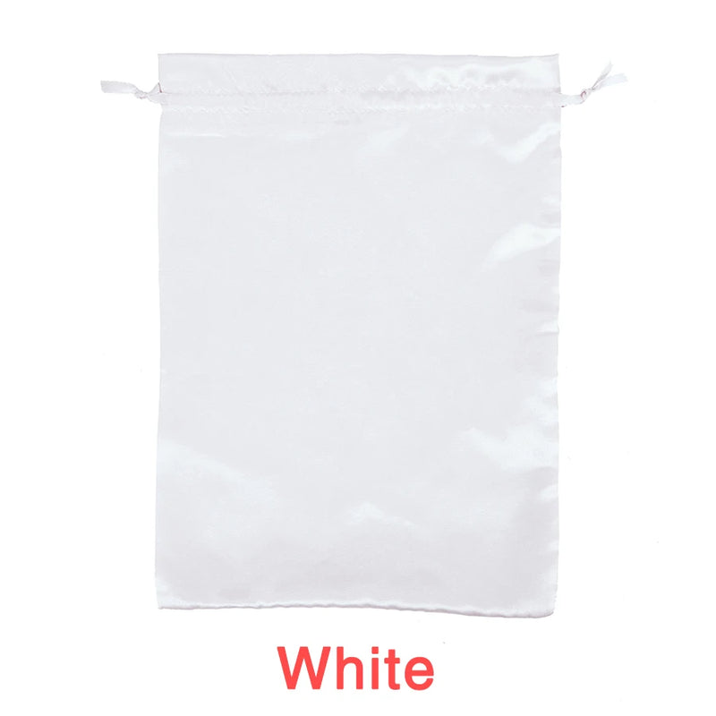 Alileader Silk Satin Drawstring Bag for Packaging Wig/Makeup/Eyelash