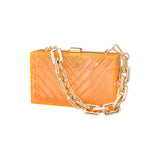 Alirattan Acrylic Transparent Pop Dinner Bags for Women Clutch sac a main femme