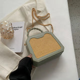 Alirattan Straw Bag Personality Single Shoulder Bag Messenger Bag