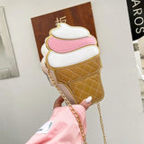 Alirattan Cartoon Women's Ice Cream Cake Bag