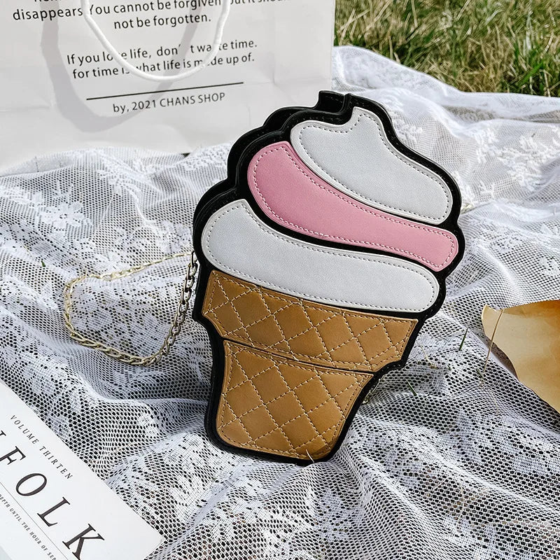 Alirattan Cartoon Women's Ice Cream Cake Bag