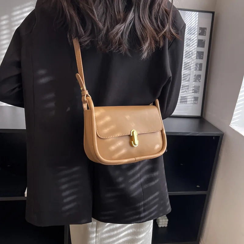 Alirattan Retro Women's Shoulder Bag Small Square Messenger Bag