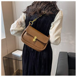 Alirattan Retro Women's Shoulder Bag Small Square Messenger Bag
