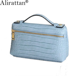 Alirattan PU Leather Ostrich Pattern Clutch Evening Bag