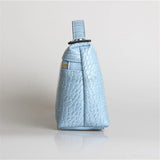 Alirattan PU Leather Ostrich Pattern Clutch Evening Bag