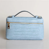Alirattan PU Leather Ostrich Pattern Clutch Evening Bag