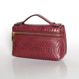 Alirattan PU Leather Ostrich Pattern Clutch Evening Bag