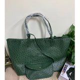 Alirattan Large Capacity Shoulder Bag, PU Leather Shopping Tote