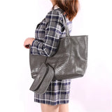 Alirattan PU Leather Shoulder Bag for Women Large Capacity Totes