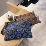 Alirattan Clutch Bag Snake Pattern Women's Pouch Envelope Bag