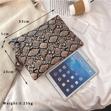 Alirattan Clutch Bag Snake Pattern Women's Pouch Envelope Bag