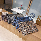 Alirattan Clutch Bag Snake Pattern Women's Pouch Envelope Bag