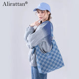 Alirattan Spring Denim Bag One Shoulder Messenger Bag