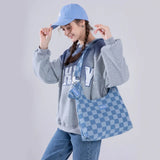 Alirattan Spring Denim Bag One Shoulder Messenger Bag
