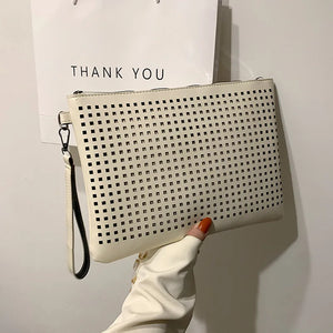 Alirattan PU Leather Envelope Bags for Women Clutch Retro Casual