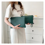 Alirattan PU Leather Envelope Bags for Women Clutch Retro Casual