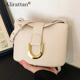 Alirattan Women's Handbags Retro PU Leather Shoulder Bag
