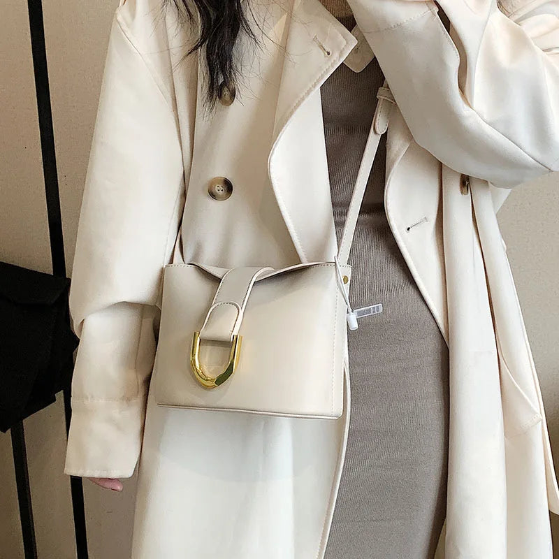 Alirattan Women's Handbags Retro PU Leather Shoulder Bag