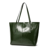Large Capacity Leather Women's Shoulder Bags Retro Handbags High Europe Tote Bag
