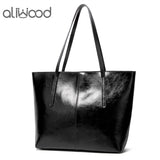 Large Capacity Leather Women's Shoulder Bags Retro Handbags High Europe Tote Bag