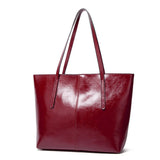 Large Capacity Leather Women's Shoulder Bags Retro Handbags High Europe Tote Bag