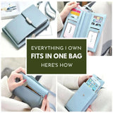 Phone Wallet Case Crossbody Bag 18x11x3.5CM