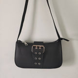 Vintage Women Buckle Shoulder Bag Ladies PU Leather Handbag
