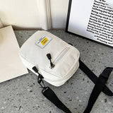 Corduroy Zipper Shoulder Bag Multi-Layer Crossbody Bag