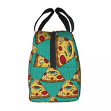 All Seeing Eye Pizza Slice Cooler Bag Zipper Thermal Lunch Box Tote