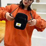 Corduroy Shoulder Bag Zipper Messenger Bag Autumn Winter Street Bag