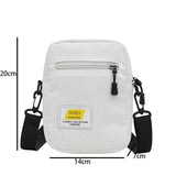 Corduroy Shoulder Bag Zipper Messenger Bag Autumn Winter Street Bag