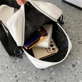 Corduroy Shoulder Bag Zipper Messenger Bag Autumn Winter Street Bag