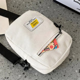Corduroy Zipper Messenger Bag Street Shoulder Bag