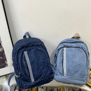 Denim Daypack School Bag for Women Girls