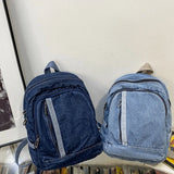 Denim Daypack School Bag for Women Girls