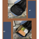 Denim Daypack Double Shoulder School Bag Jean Backpack for Girls